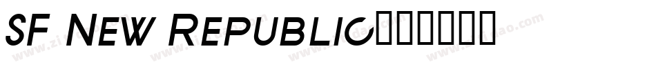 SF New Republic字体转换
